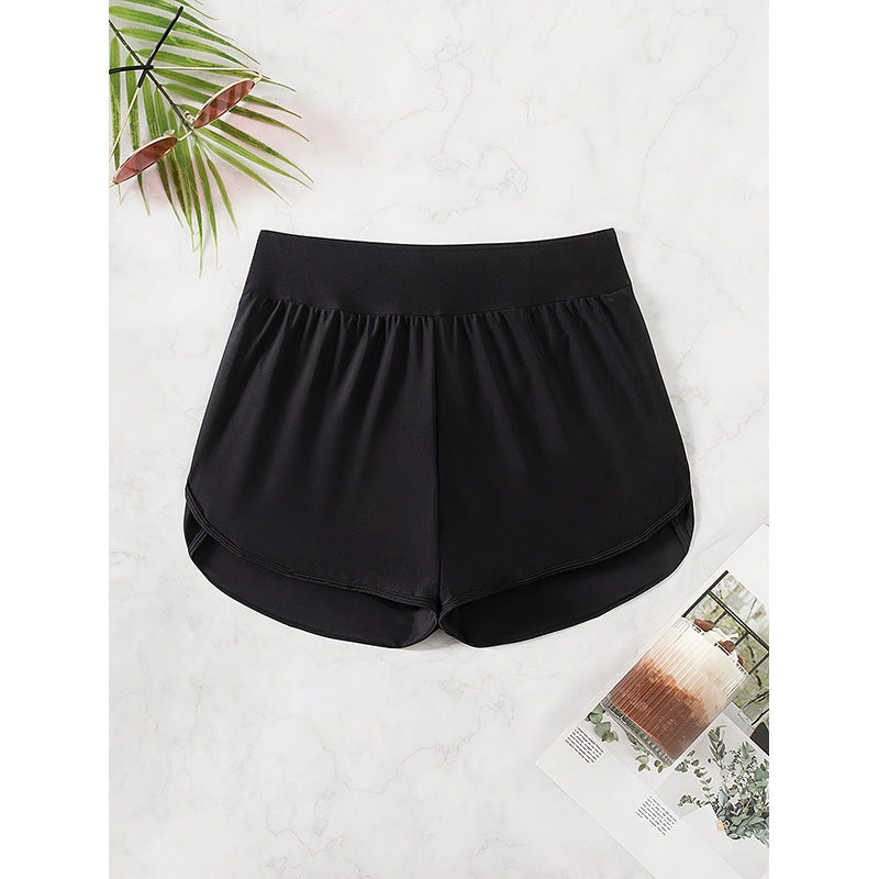 Damen Sportliche Shorts mit hohem Bund und lockerem Schnitt R&B