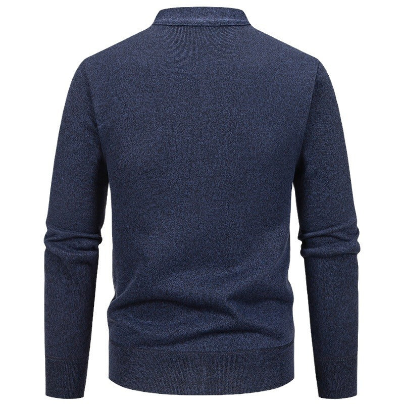Herren klassische Strickjacke mit strukturiertem Design und praktischen Taschen R&B