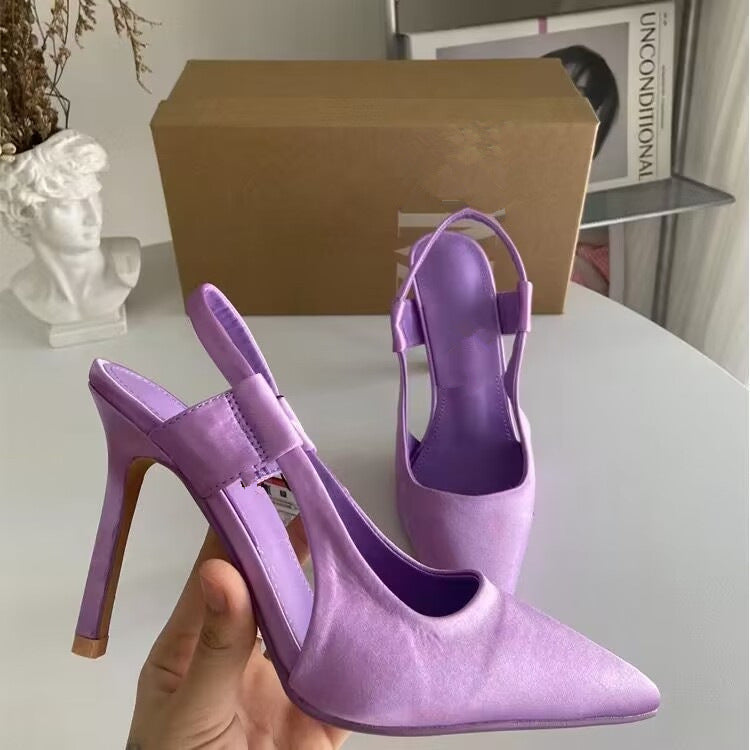 Damen Elegante Slingback-Pumps mit modischem Schnitt und hohem Absatz R&B