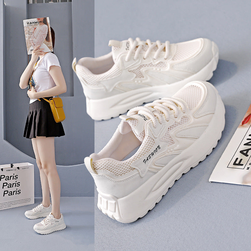 Damen Lauf-Sneakers mit gepolsterter Sohle und atmungsaktiver Mesh-Oberfläche R&B