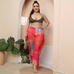 Damen elegante und luftige Strandhose mit Rüschendetails R&B