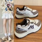Damen Sportliche Sneakers mit mehrschichtigem Design und dämpfender Laufsohle R&B