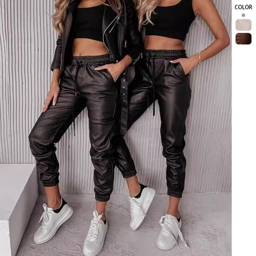 Damen Lässiges Oversized-Hemd mit Jogginghose Set R&B