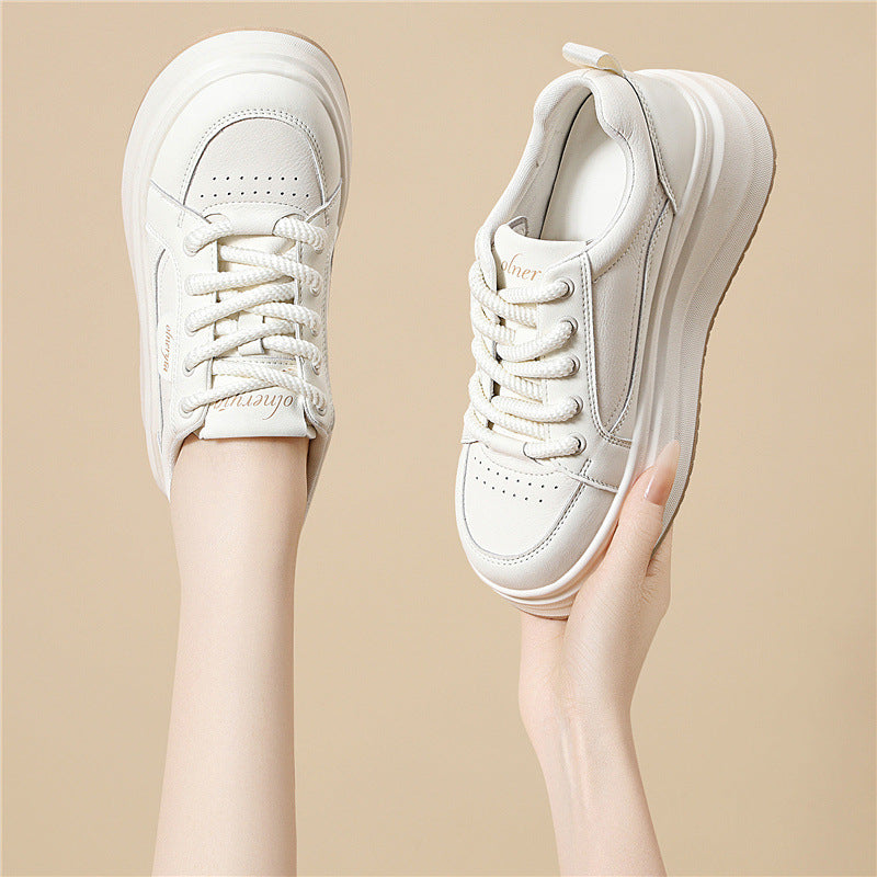Damen trendige Plateau Sneaker mit extra dämpfender Sohle R&B
