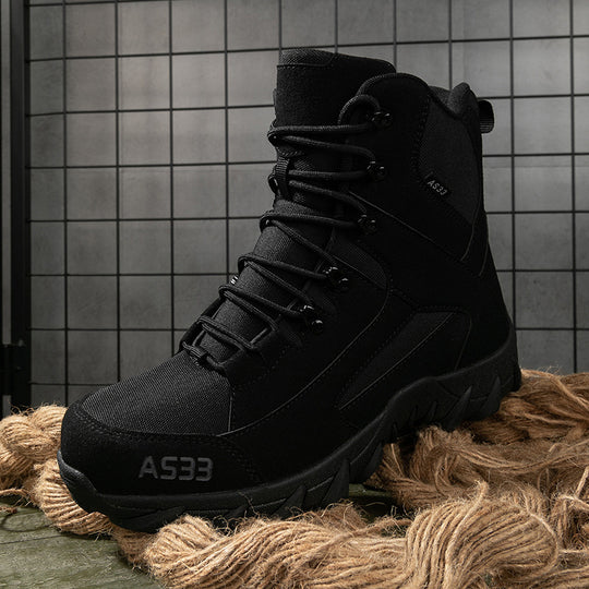 Herren Hochwertige Tactical Stiefel mit stabilisierender Laufsohle und atmungsaktiver Struktur R&B