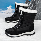 Damen Winterstiefel mit rutschfester Sohle und isolierendem Innenfutter R&B