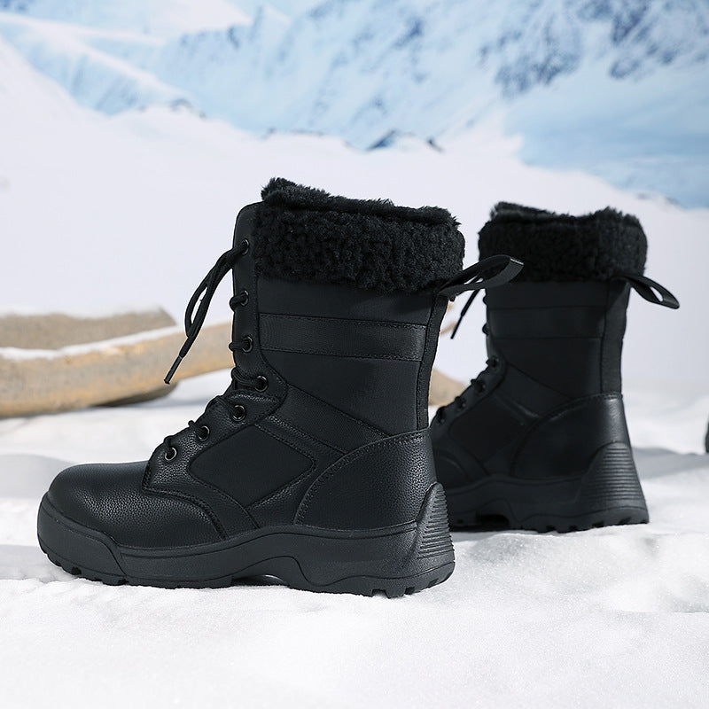 Damen warme Winterstiefel mit isolierender Polsterung und rutschfester Sohle R&B