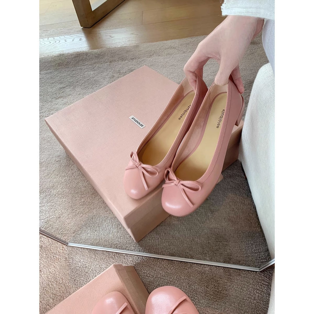 Damen Ballerina-Schuhe mit charmantem Schleifendetail und weich gepolsterter Innensohle R&B