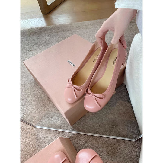 Damen Ballerina-Schuhe mit charmantem Schleifendetail und weich gepolsterter Innensohle R&B