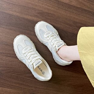 Damen Sportliche Sneakers mit atmungsaktiver Mesh-Oberfläche und gepolsterter Sohle R&B