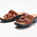 Damen Komfortable Clogs mit anatomischem Fußbett und modischem Riemendesign