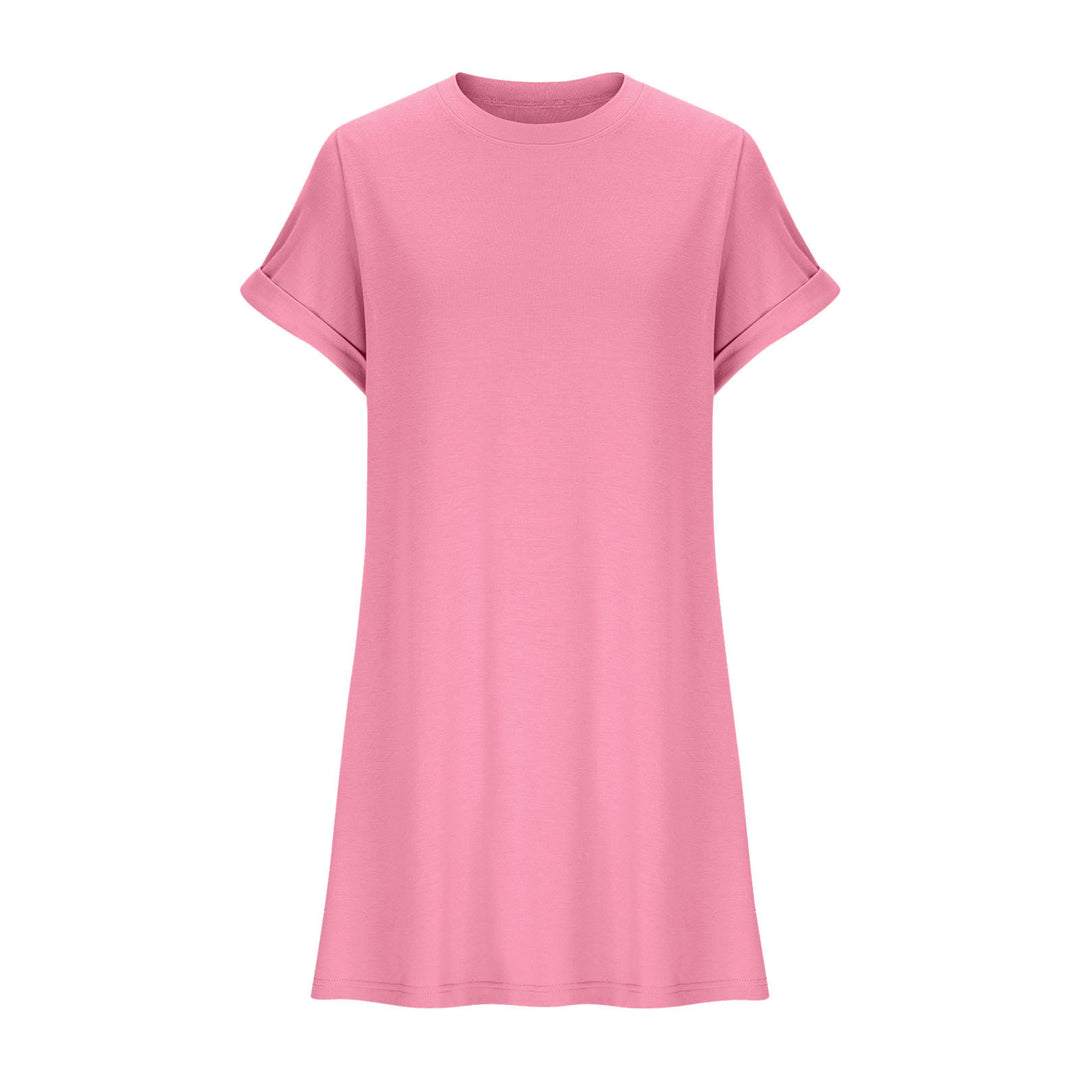 Damen lässiges T-Shirt Kleid mit praktischen Taschen R&B