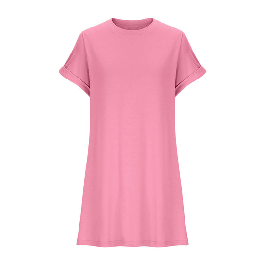 Damen lässiges T-Shirt Kleid mit praktischen Taschen R&B