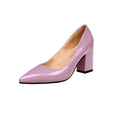 Damen Elegante High Heels mit blockiertem Absatz und modernem Acrylfinish R&B