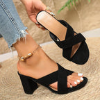 Damen modische Slingback-Sandalen mit raffiniertem Riemen-Design R&B