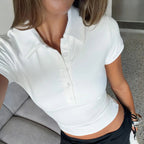 Damen Kurzärmliges Poloshirt mit taillierter Passform R&B