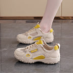 Damen Sportliche Freizeitsneaker mit atmungsaktiver Mesh-Oberfläche und robustem Profil R&B