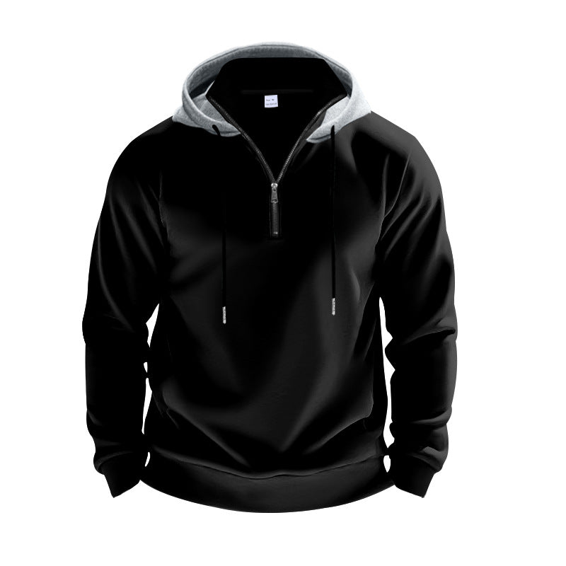 Herren Kapuzenpullover mit modernem Reißverschluss und stylischem Schnitt R&B
