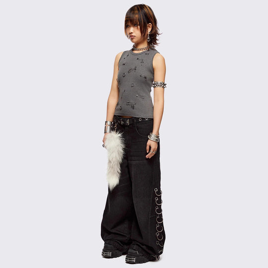 Damen figurbetontes T-Shirt mit hochwertigem Detail R&B