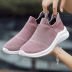 Damen Atmungsaktive Slip-On Sneakers mit stoßdämpfender Sohle