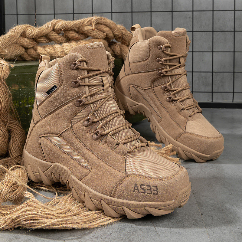 Herren Multifunktionale Tactical-Boots mit hohem Knöchelschutz und rutschfester Sohle R&B