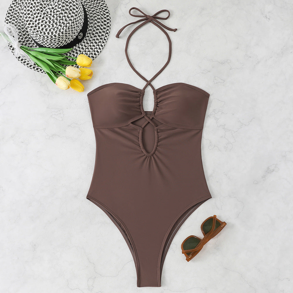 Damen Einteiler-Badeanzug mit raffiniertem Cut-Out und trendigem Design R&B