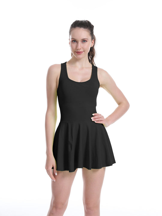 Damen Sportkleid mit integrierten Shorts R&B