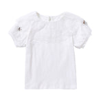Mädchen T-Shirt mit elegantem Spitzenbesatz R&B