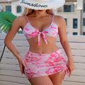 Damen Triangel-Bikini mit dekorativem Wickeldetail