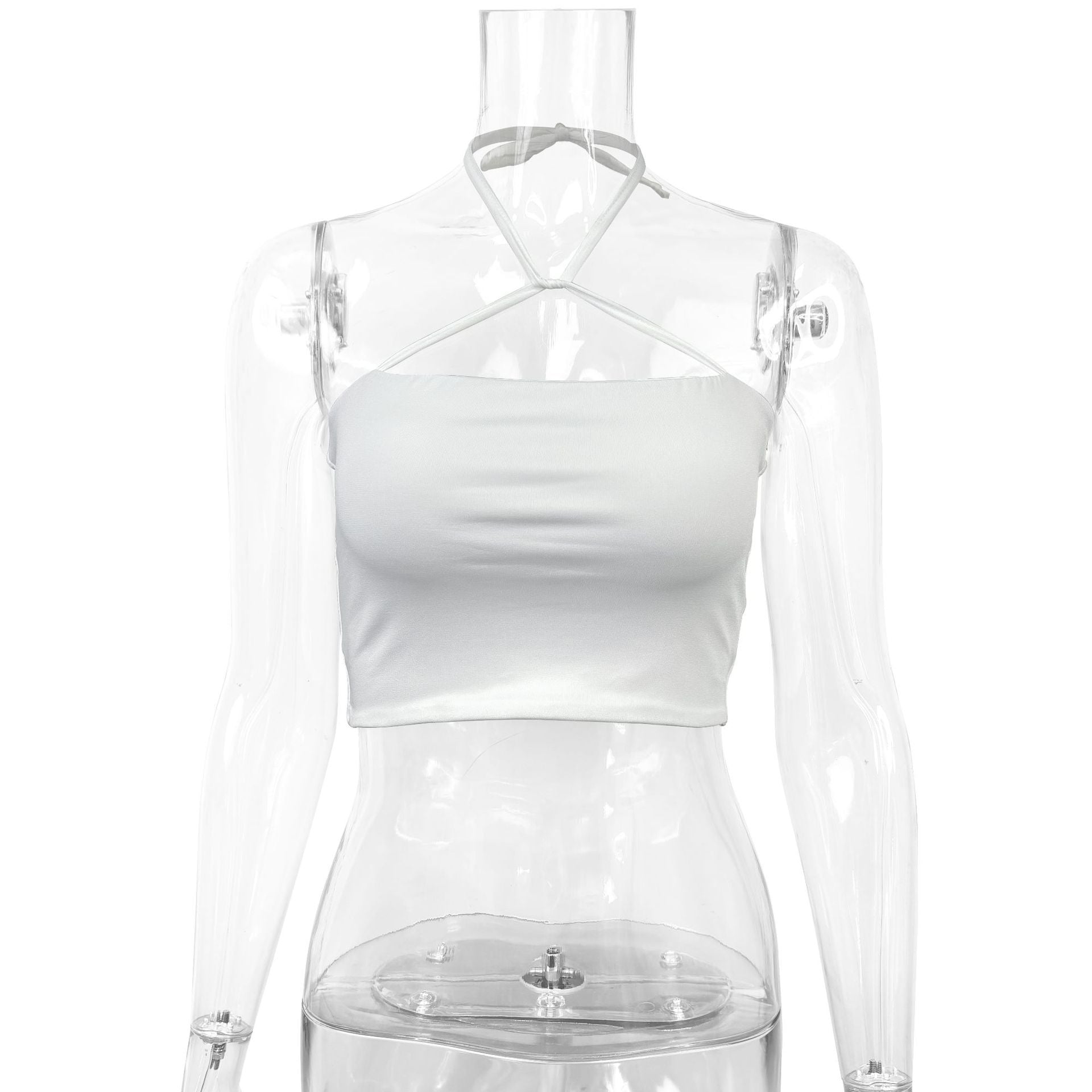 Damen Crop-Top mit raffiniertem Kreuzträger-Design