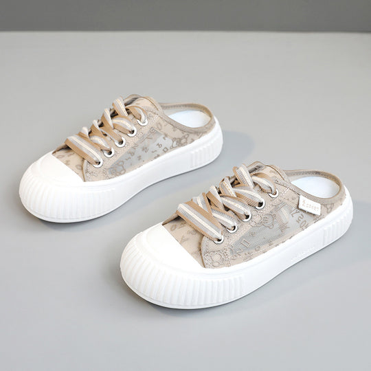Damen Slip-On Sneakers mit atmungsaktiver Mesh-Oberfläche und elastischen Schnürsenkeln R&B
