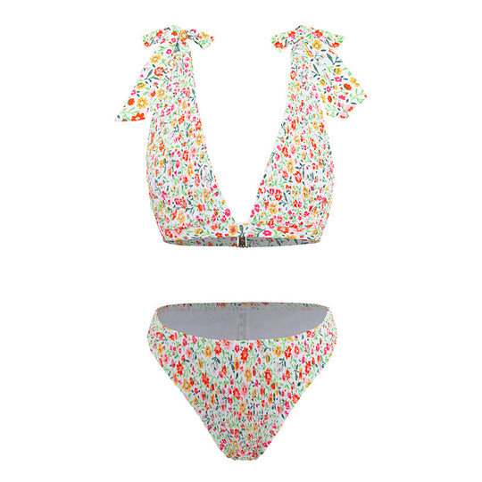 Damen Blumenmuster Bikini R&B