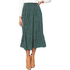 Damen Maxirock mit modischem Animal Print R&B