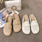 Damen Modische Clogs mit bequemem Knopfdetail