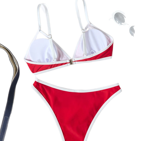 Damen Triangel-Bikini mit verstellbaren Trägern R&B