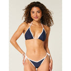 Damen Triangel-Bikini mit verstellbaren Trägern und charmantem Knoten R&B