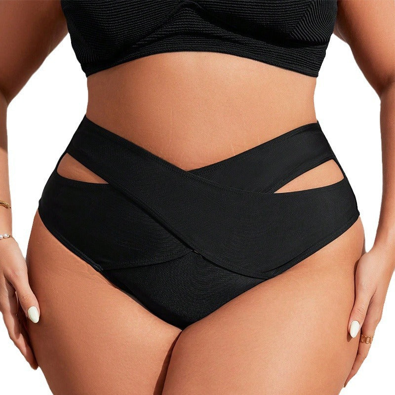 Damen Hochtaillierte Bikinihose mit verführerischen Cut-Outs