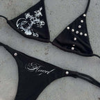 Damen Bikini-Set mit ausgefallenen Details und einzigartigen Akzenten