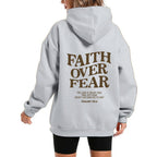 Damen Kapuzensweater mit motivierendem Schriftzug und bequemem Schnitt