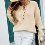 R&B | Einfarbiger Strickpullover Mit Feinem Strick