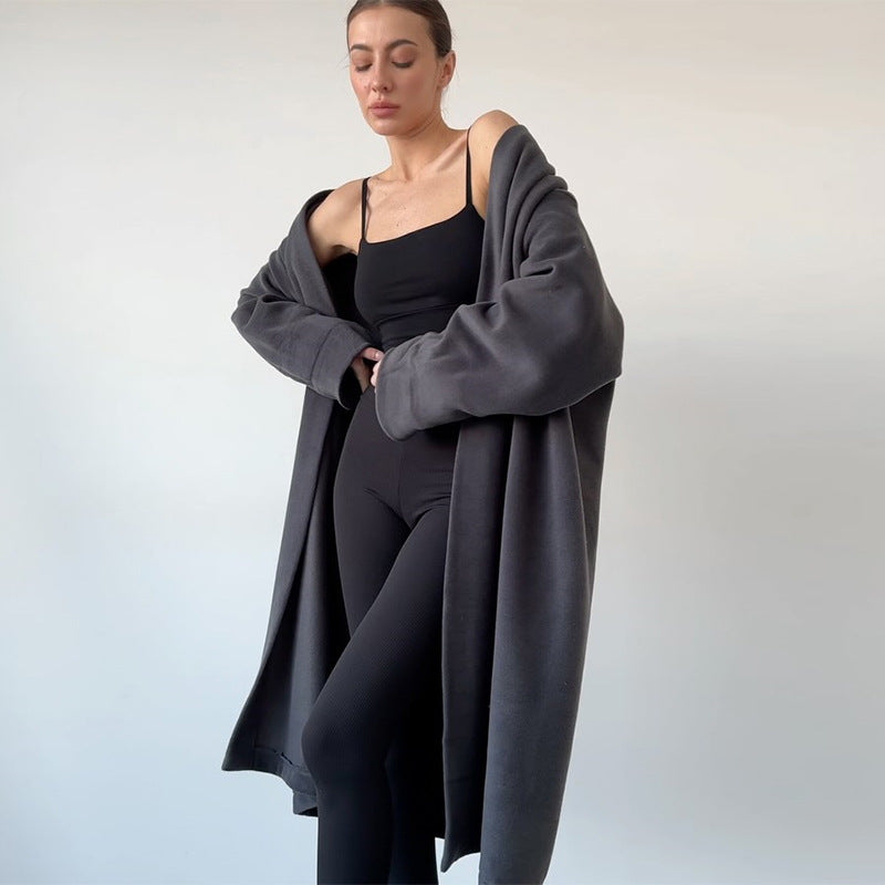 Damen Kuscheliger Oversize-Mantel R&B
