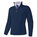 Herren eleganter Stehkragenpullover mit Reißverschluss