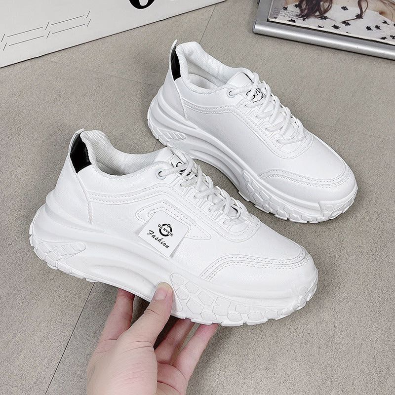Damen Sportliche Trend Sneakers mit dickem Sohlenprofil und atmungsaktiver Oberfläche R&B