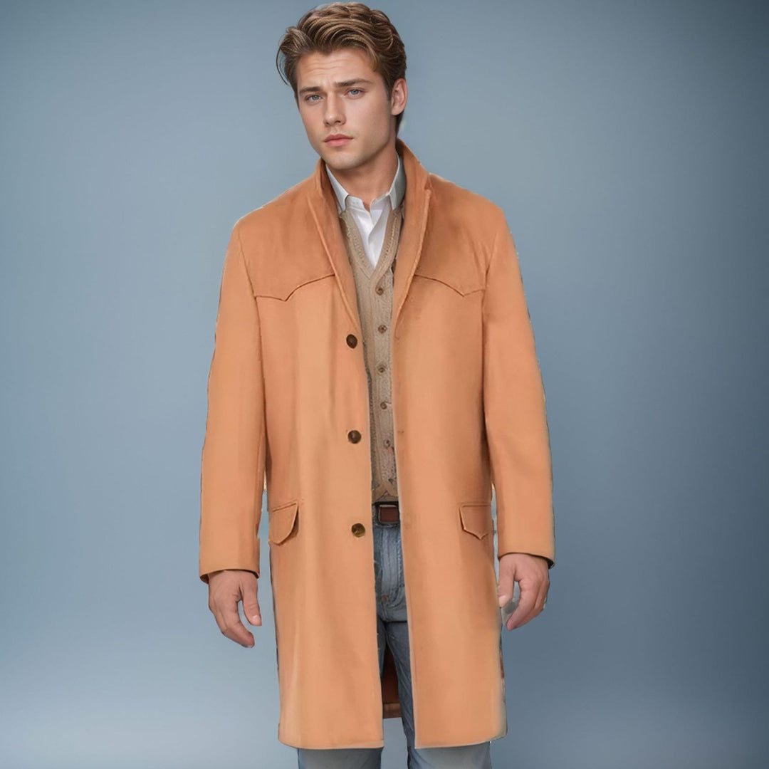 Herren klassischer Langmantel R&B