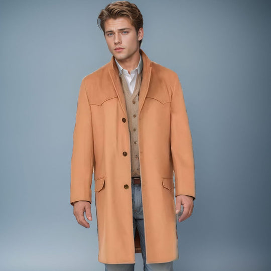 Herren klassischer Langmantel R&B