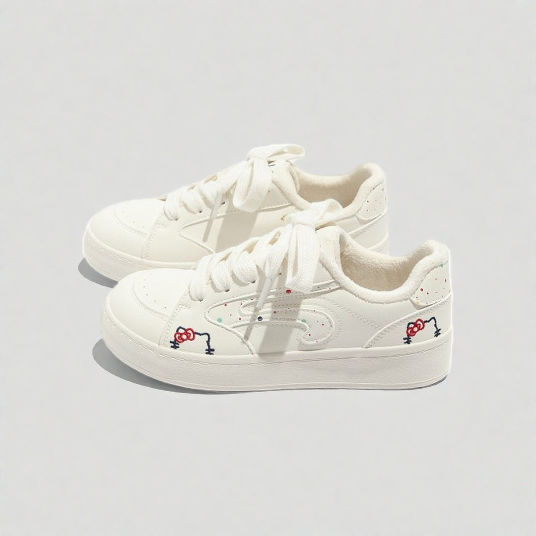Damen bequeme und stilvolle Sneaker mit Fleece-Innenfutter R&B