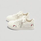 Damen bequeme und stilvolle Sneaker mit Fleece-Innenfutter