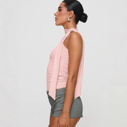 Damen elegantes Top mit femininer Schleifenoptik R&B