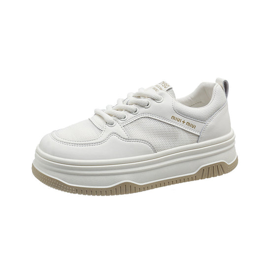 Damen Sportliche Sneakers mit hohem Plateau und atmungsaktiver Oberfläche R&B