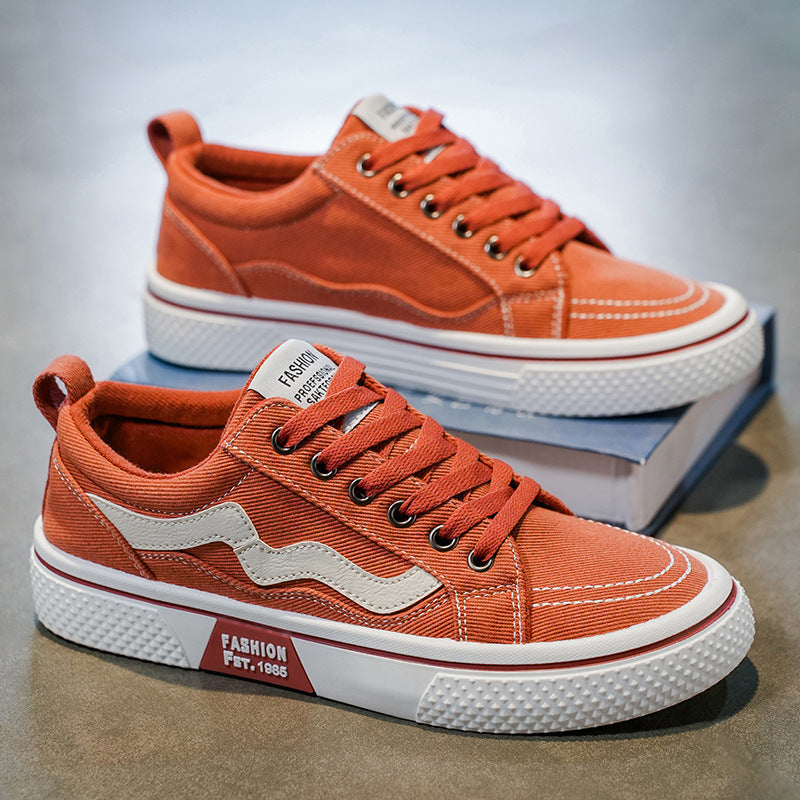 Damen lässige und strapazierfähige Sneakers mit modischen Kontrastelementen